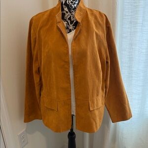 Dressbarn Mustard Utility Jacket